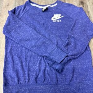 Nike Just Do It Crewneck Sweatshirt Purple‎ Medium Pullover